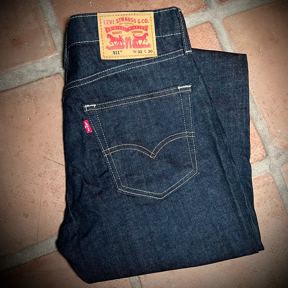 Levi's Blue Straight Jeans Classic Style